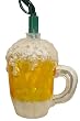 Set of 10 Frosty Beer Mug Bar and Pub Christmas Lights - Green Wire