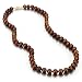 Chocolate Freshwater Cultured Pearl Necklace, 14k Yellow Gold Fishhook Clasp, 8-9mm AA+ Quality Pearls, 18 Inch Necklace