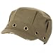 New Cotton 7 Pleat Cadet Military Newsboy Cap Hat Brown
