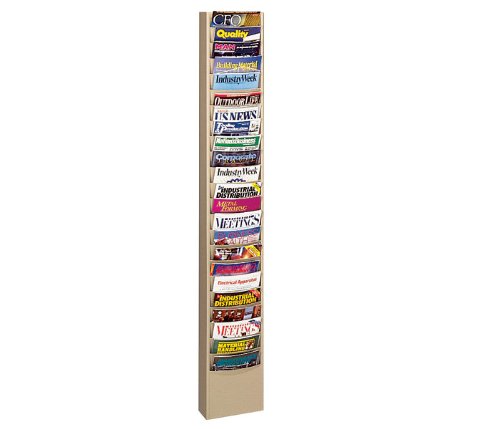 ConTur 23Pocket Literature Rack Black
