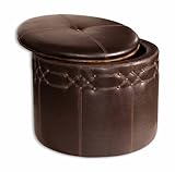 Brunner Small Storage Ottoman by Uttermost - Brown (23024)