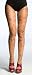 ED HARDY HE014021 TATTOO HOSIERY ANGELLA TIGHTS NUDE