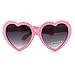 SA106 Polka Dot Print Plastic Heart Shape Cute Womens Sunglasses