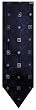 Men's Michael Kors Necktie Neck Tie Navy and Silver
