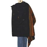 Embroidered Wool Shawls Mirror Work 80 x 40 inches