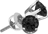 1/2 Ctw Black Diamond Stud Earrings