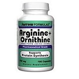 Jarrow Formulas Arginine and Ornithine, 100 Capsules