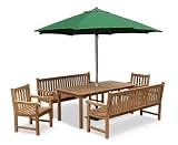 Jati JATI GRADE A TEAK 7 PIECE SANDRINGHAM OUTDOOR DINING SET