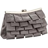 Menbur Ruffled Satin Clutch