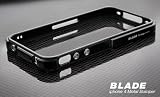 Blade Premium Metal Bumper for Apple iPhone 4 Black / Black