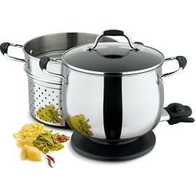 Prestige A La Carte Electric Stockpot with BONUS Pasta Insert, 24 cm, 7.6 litres