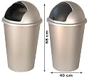 Push can bin 50 liters