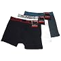 3 er Set Herrenboxer-Retroshorts von Hombre, Baumwolle mit 5% Elasthan in 2 Farbvarianten