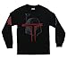 Star Wars Boba Fett Mask Movie Mighty Fine Adult Long Sleeve T-Shirt Tee