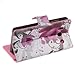 Einzige Slim-Fit Premium leather Case for Huawei Ascend Y300 with Premium Universal Stylus/Pen (Purple flower)