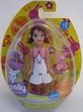 Polly Pocket Pretty Packets Doll with Easter Bunny and Basket Brown Hair