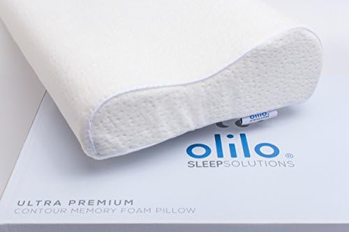 Olilo Sleep Solutions Ultra Premium Contour German Engineered Memory Foam Pillow - Physician Recommended Orthopedic Cervical Support - For Neck Pain, Sleep Apnea, Side &amp; Back Sleepers