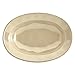 Rachael Ray Cucina Dinnerware 12-Inch Stoneware Oval Serving Bowl, Almond Cream