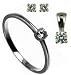 9ct White Gold 4 Claw 15 Point Diamond Solitaire Collection