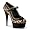 Leopard Print Satin/Black