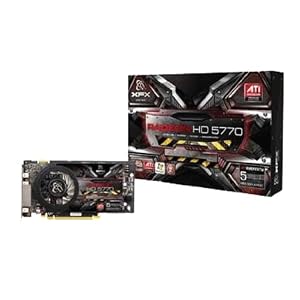 XFX ATI Radeon HD5770 1 GB DDR5 5x Mini DisplayPort PCI-Express Video Card HD577XZ5F3