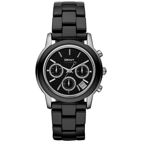 DKNY Chronograph Carbon Coated Ceramic Ladies Watch NY8314
