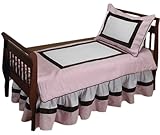 Baby Doll Bedding Classic Toddler Bedding Set, Pink