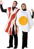 Adult Bacon & Eggs Couple Halloween Costume