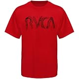 RVCA Palm Leaf Logo Artist Network Program T-shirt - Red