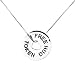 Sterling Silver 1 FREE HUG TOKEN with Heart Cutout Pendant on 18in Box Chain Necklace