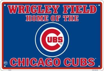 Chicago Cubs Wrigley Field Metal Parking Sign