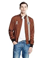 Brema Chaqueta Buscherini Bomber Logo (Marrón)