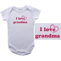 Baby-Says Bodysuit - I Love Grandma, 3-6 months