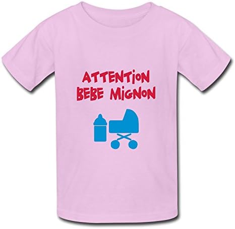LZF Childrens Attention Bebe Mignon Cotton T Shirt S Pink