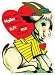 Fridgedoor Don't Want To Horn In Valentine Magnet