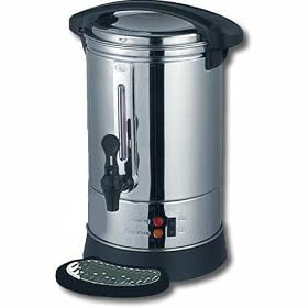 Homefront Premium 8 Litre Chrome Catering Urn With Water Level Indicator & Safety Locking Lid