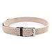 Canvas Elastic Fabric Woven Stretch Multicolored Braided Belts 2041-Beige-XL