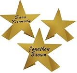 Beistle 50097 - Foil Star Place Cards - Pack of 24