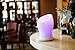 Ivation Essential Oil Diffuser - Ultrasonic Cool Mist Aroma Humidifier - Mist Fountain - 600ml Vaporizer w/ 6 Color Gentle LED Lightshow & Auto Shut-off, white,