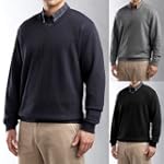 Cutter & Buck Mens Big & Tall Journey Supima Flatback V-neck Pullover