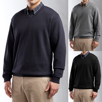 Cutter & Buck Mens V-neck Pullover