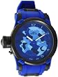 Black Russian DIver Special Ops Lefty Swiss Quartz Rubber Strap Blue