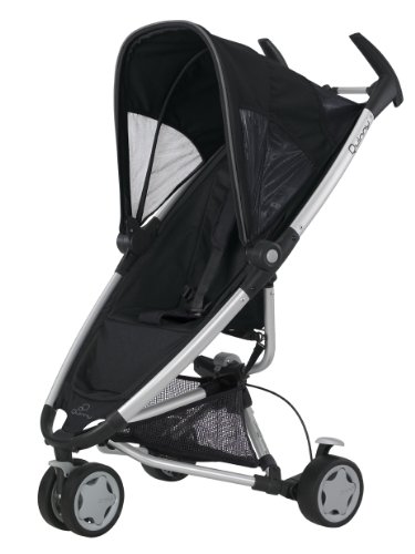 Quinny 65605780 Zapp Travelsystem inklusive Einkaufskorb, Sonnenverdeck, Regenverdeck, Sonnenschirmclip und Adapter für die Babyschale, rocking black
