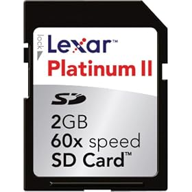 Lexar 1 GB Platinum II 60X SD Card (Retail Package)