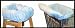 Baby : Shopping Cart / High Chair Seat Covers BLUE MINKY - NO MORE GERMS