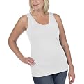 Mossimo&reg; Black Plus Scoop Microrib Tank - True White