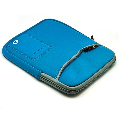 Sacoche en Néoprène pour ordinateur portable de (10, 10.1, 10.2 pouces) 25.4, 25.65, 25.91 cm – Samsung Packard Bell Asus EeePC Toshiba Acer Aspire One Happy eMachines Sony Vaio HP Mini (Vertical Bleu-Ciel)