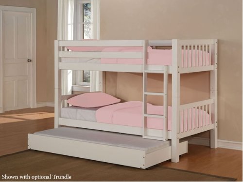 Powell White Twin over Bunk Bed