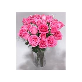 Two Dozen Long Stemmed Sapphire Pink Roses