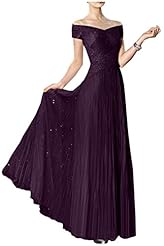 Draped Lace Tulle Mother-of-the-Bride Dress 